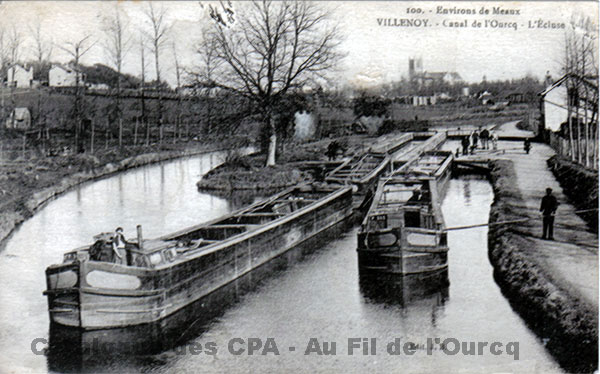 100. - Environs de Meaux VILLENOY. - Canal de l'Ourcq - L'Ecluse